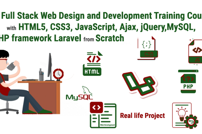 Laravel is a free, open-source PHP web framework. Laravel is known as one of the few frameworks that offer flexibility, code reusability, and a rich feature set to create amazing websites and online web applications. In this Best Full Stack Web Design and Development Training Course with HTML5, CSS3, JavaScript, Ajax, jQuery, MySQL, PHP framework Laravel from Scratch by becoming familiar with HTML, Core PHP, and Advance PHP. Becoming familiar with these concepts will decrease the time it takes to learn Laravel. You will Know what MVC is and how it works, understand CRUD, and learn the fundamentals of Laravel to build a life project.
