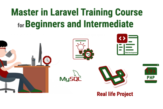Complete web development package with learning Laravel from scratch, PHP, and MySQL.