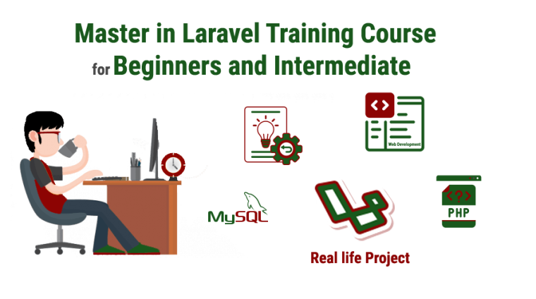 Complete web development package with learning Laravel from scratch, PHP, and MySQL.
