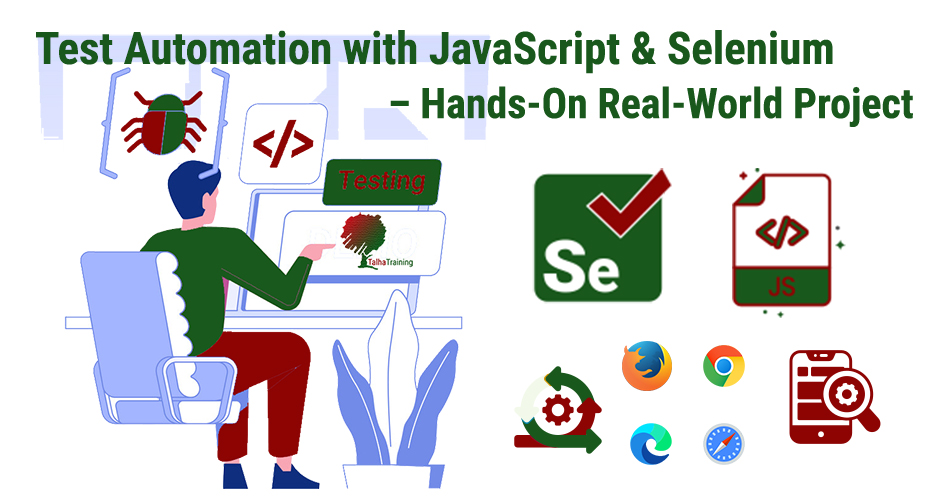 Test Automation with JavaScript & Selenium – Hands-On Real-World Projects Why Learn JavaScript & Selenium? JavaScript + Selenium is a dynamic duo for automating web testing: • JavaScript is the language of the web—widely used, easy to learn, and extremely versatile. • Selenium WebDriver is one of the most popular tools for automating browser-based applications.