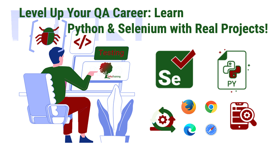 Level Up Your QA Career: Learn Python & Selenium with Real Projects! Level Up Your QA Career: Learn Python & Selenium with Real Projects!